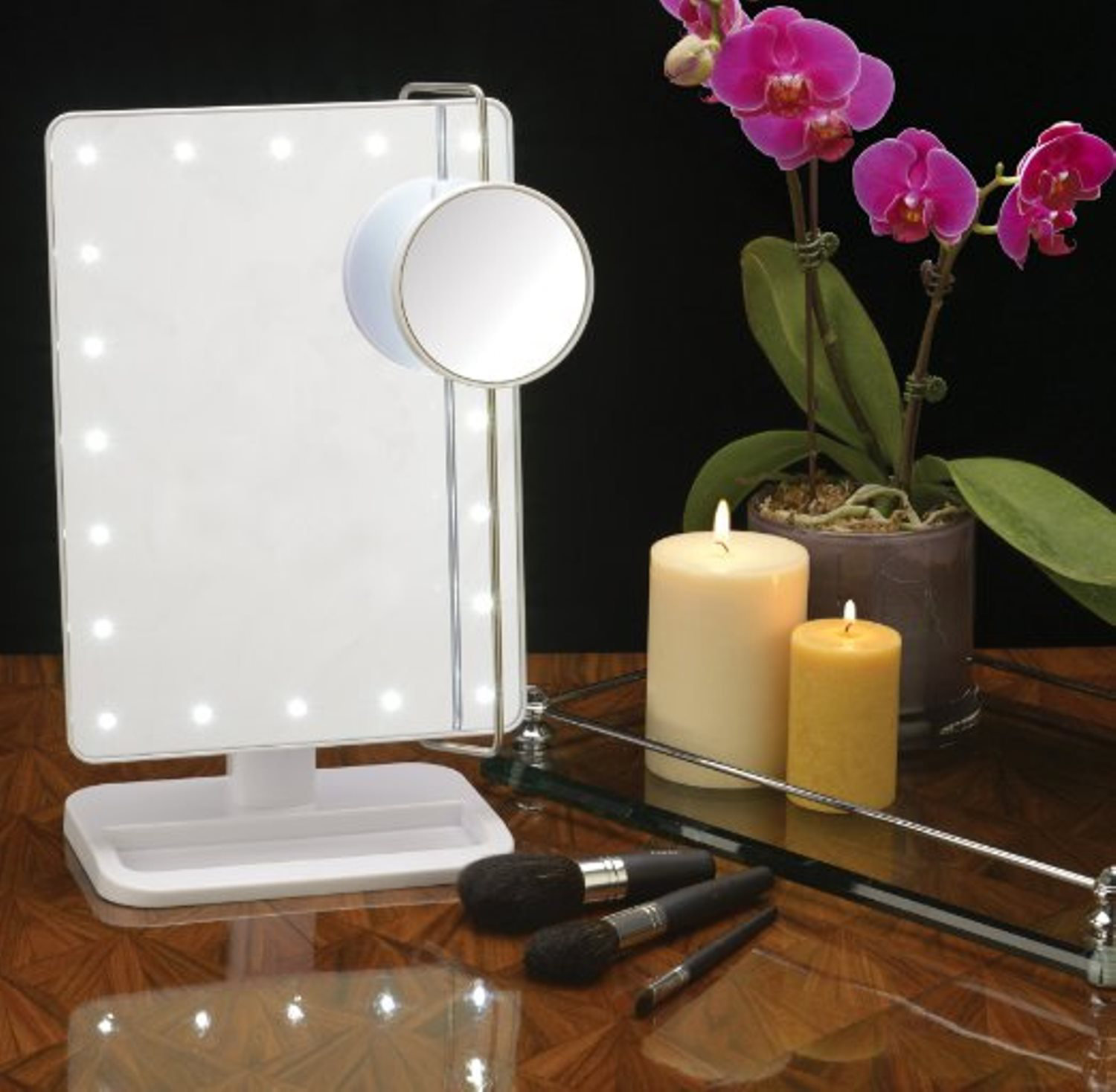 Rebrilliant 8" x 11" Lighted Table Top Mirror, Battery Only &amp; Reviews ...
